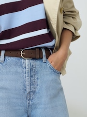 Chocolate Brown Regular Suede Belt - Image 2 of 5