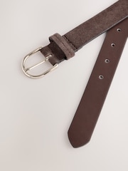 Chocolate Brown Regular Suede Belt - Image 4 of 5