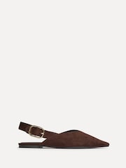 بني - حذاء باليرينا مسطَّح بمقدمة مُدبَّبة عند الأصابع Lorna من Linzi - صورة 2 من 5