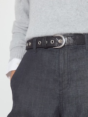 Black Lace Regular PU Belt - Image 3 of 6