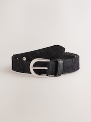 Black Lace Regular PU Belt - Image 4 of 6