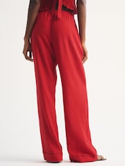 Abercrombie & Fitch Red Wide Leg Pull-On Trousers - Image 4 of 7