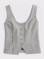 Abercrombie & Fitch Black Tie Back Scoop Neck Vest - Image 7 of 7