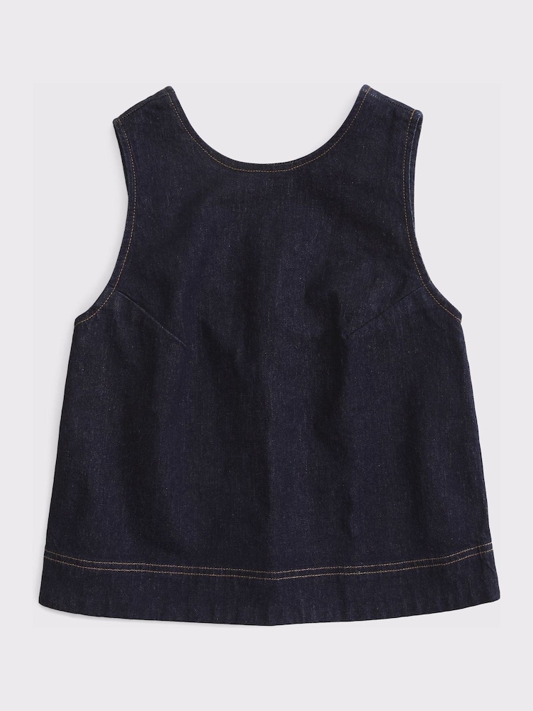 Abercrombie & Fitch Blue Denim Top - Image 6 of 6 Abercrombie & Fitch Blue Denim Top - Image 6 of 6