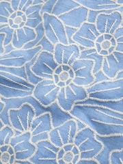 藍色 - Abercrombie & Fitch Embroidery Mini Skirt - 圖片 7/7