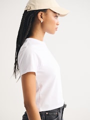 Abercrombie & Fitch White Short Sleeve Skimming T-Shirt - Image 4 of 8