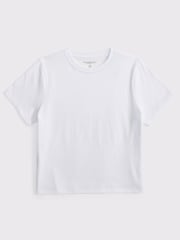 Abercrombie & Fitch White Short Sleeve Skimming T-Shirt - Image 8 of 8