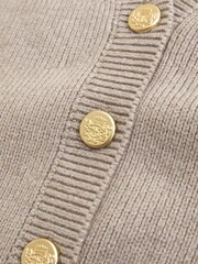 Abercrombie & Fitch Brown Chunky Button Through Vest Top - Image 5 of 5