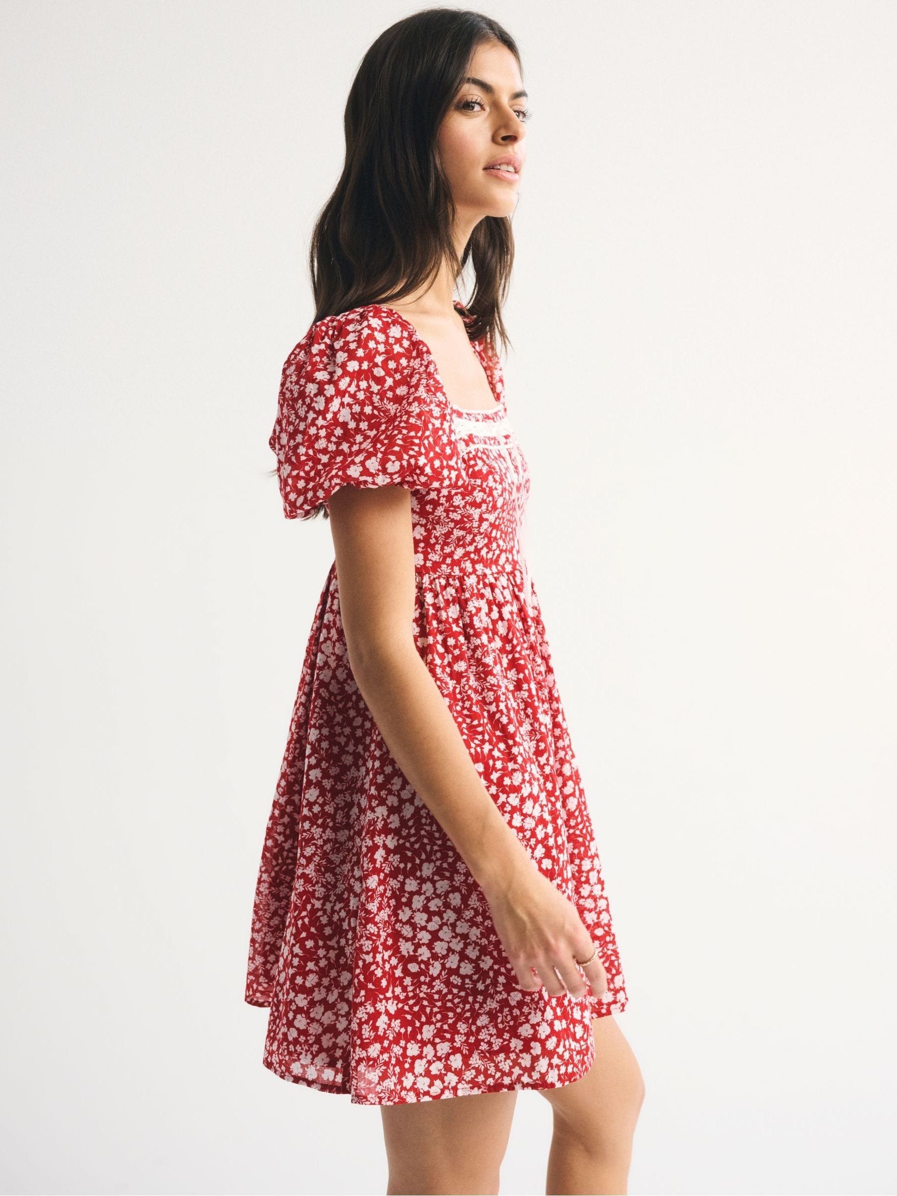 abercrombie red emerson dress Jamie_Leigh_Gagnon on LTK