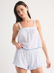 Abercrombie & Fitch Cotton Cutwork Cami Top - Bilde 1 av 7
