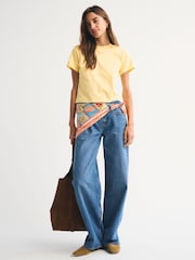 Galben - Abercrombie & Fitch Crew Neck Short Sleeve T-Shirt - Imaginea 6 din 7