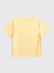 Galben - Abercrombie & Fitch Crew Neck Short Sleeve T-Shirt - Imaginea 7 din 7