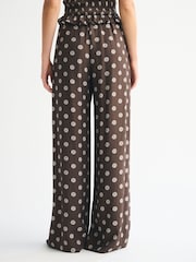 Abercrombie & Fitch Brown Crinkle Pull-On Trousers - Image 3 of 7