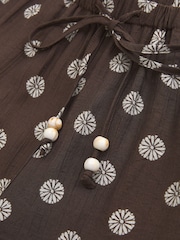 Abercrombie & Fitch Brown Crinkle Pull-On Trousers - Image 7 of 7