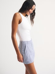 藍色 - Abercrombie & Fitch Linen Mini Skirt - 圖片 2/6