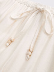 Abercrombie & Fitch Cream Crinkle Pull-On Trousers - Image 7 of 7