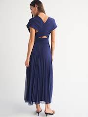 Μπλε - Abercrombie & Fitch Giselle Convertible Μακρύ φόρεμα - Εικόνα 5 από 7