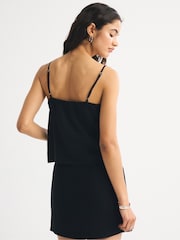 Abercrombie & Fitch Black The Bella Bra Free Tie Front Camisole - Image 2 of 8