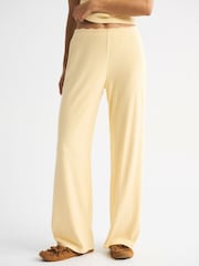 צהוב - Abercrombie & Fitch Pointelle Sleep Trousers - תמונה 5 מתוך 6