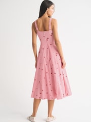 Rot - Abercrombie & Fitch Mila Midi Dress - Bild 2 von 4