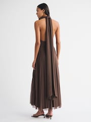 Smeđa - Abercrombie & Fitch Giselle Convertible Maxi Dress - Slika 2 od 8
