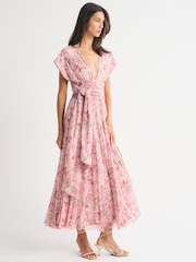 وردي - فستان ماكسي Giselle بتصميم قابل للتحويل من Abercrombie & Fitch - صورة 3 من 10