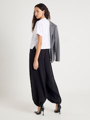 River Island Black Elasticated Balloon Trousers - Image 2 of 4