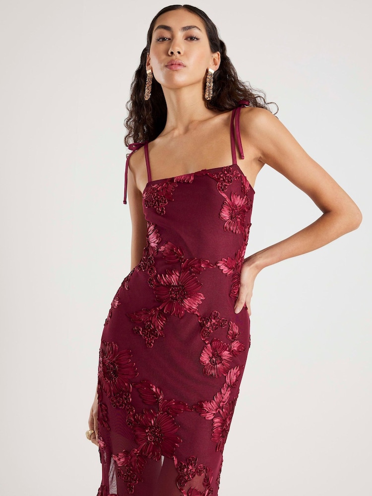 Buy River Island Red Sleeveless Floral Maxi Dress from Next Luxembourg