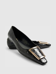 River Island Black Buckle Ballet Flats - Image 4 of 6