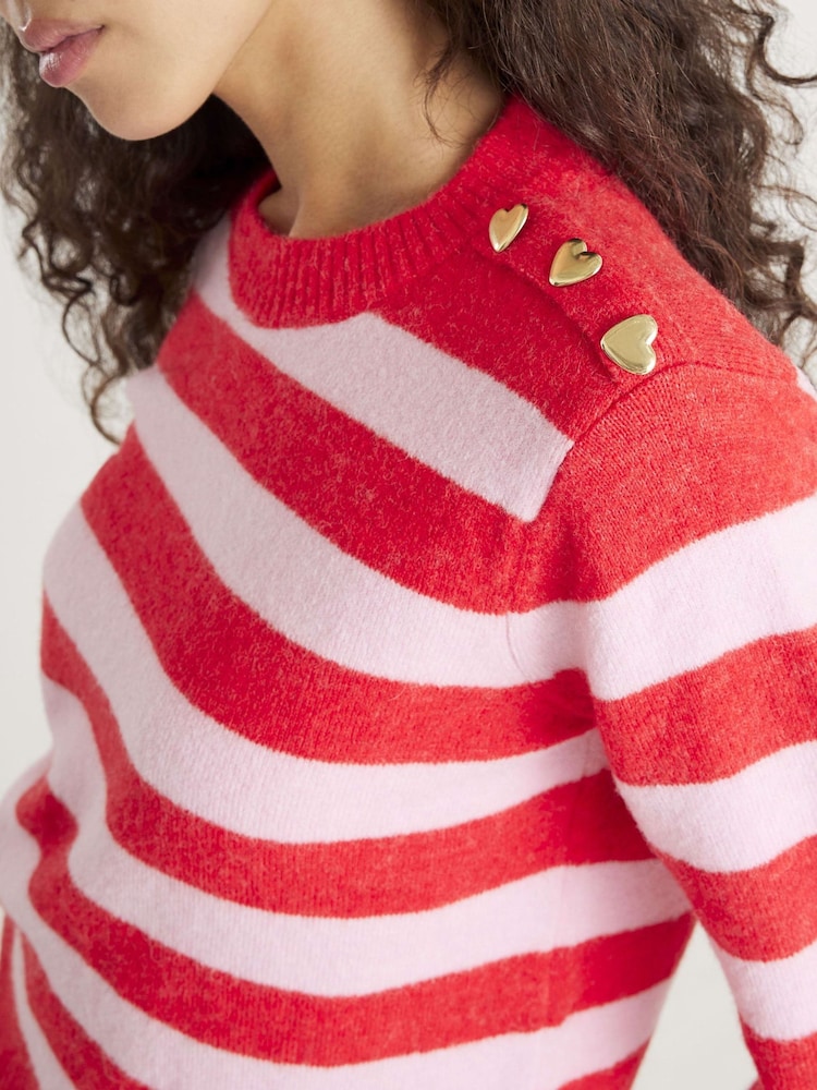 River Island Knitted Stripe Jumper - Image 4 of 4