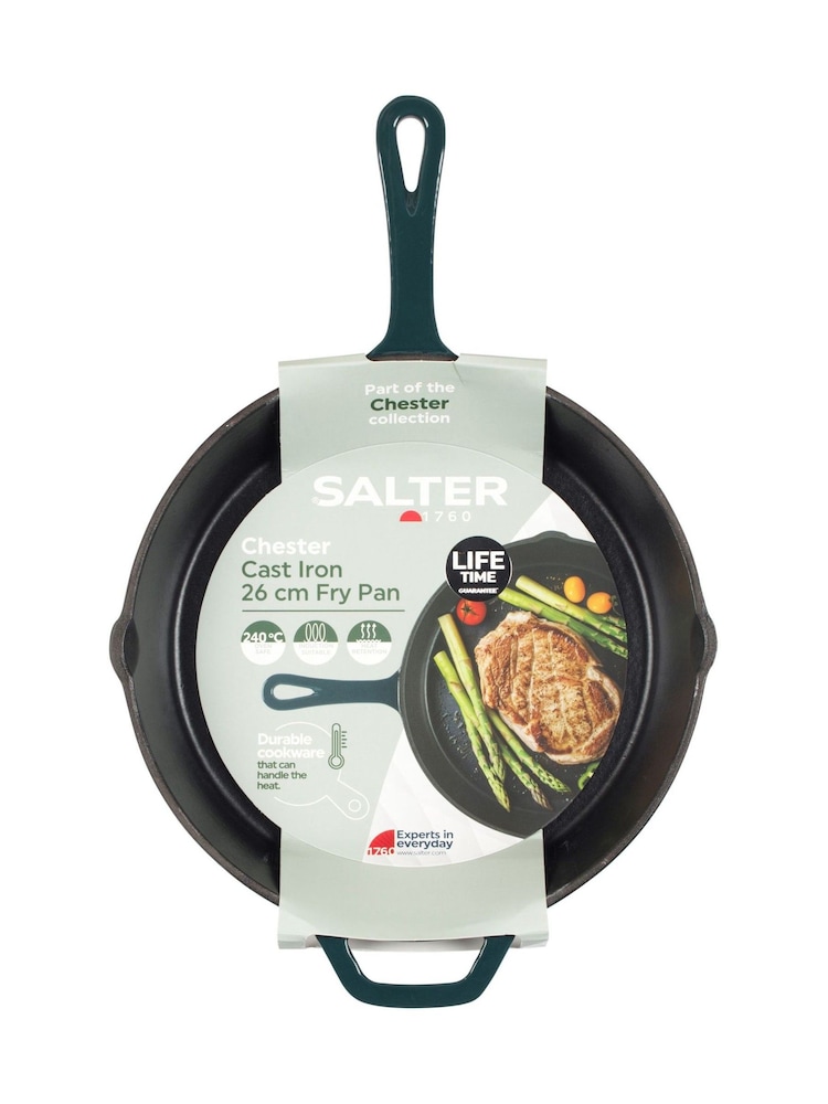 Salter Green Chester Cast Iron Frying Pan - Image 5 of 5 Salter Green Chester Cast Iron Frying Pan - Image 5 of 5
