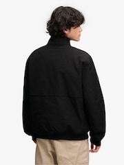 Melns - Superdry Campus polsterēta Harrington jaka - Attēls 3 no 8