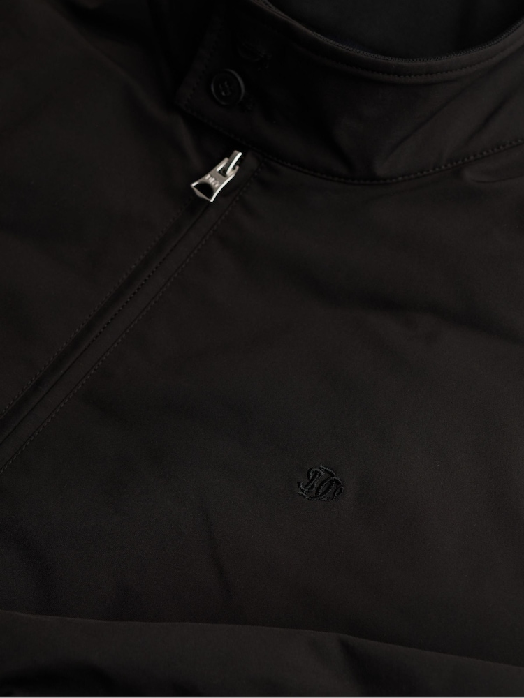 Melns - Superdry Campus polsterēta Harrington jaka - Attēls 8 no 8