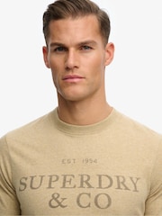 Superdry Beige Company Relaxed T-Shirt - Image 5 of 6