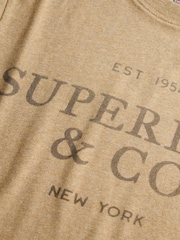 Superdry Beige Company Relaxed T-Shirt - Image 6 of 6