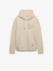 Superdry Cream 1954 Company Relaxed Hoodie - Image 7 of 8