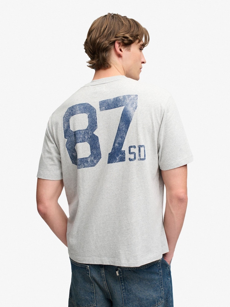 Superdry Grey Athletic Essentials T-Shirt - Image 2 of 4