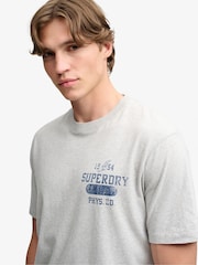 Superdry Grey Athletic Essentials T-Shirt - Image 4 of 4