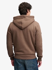 Superdry Brown Borg Lined Zip Hoodie - Image 2 of 7