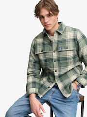 Verde - Sobrecamisa Miller con forro Borreguito de Superdry - Imagen 5 de 8