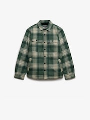 Verde - Sobrecamisa Miller con forro Borreguito de Superdry - Imagen 6 de 8