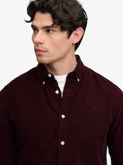 Superdry Red Classic Needle Cord Shirt - Image 4 of 7