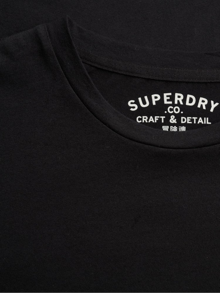 أسود - توب Classic Essential Sdco من Superdry - صورة 2 من 2