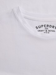 Superdry White Classic Essential Sdco Top - Image 7 of 7