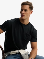 Superdry Black Cotton Classic Pocket T-Shirt - Image 4 of 5