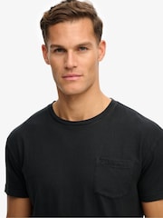 Superdry Black Cotton Classic Pocket T-Shirt - Image 5 of 5