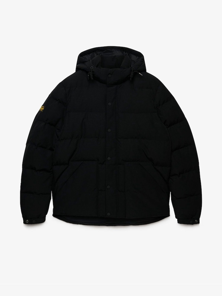 Superdry Black Classic Everest Puffer Jacket - Image 1 of 1 Superdry Black Classic Everest Puffer Jacket - Image 1 of 1
