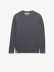 Superdry Grey Classic Heavy Textured  T-Shirt - Image 6 of 8