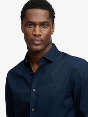 Superdry Navy Blue Cut Away Poplin Long Sleeve  Shirt - Image 5 of 7