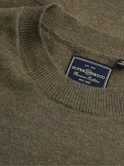 Superdry Olive Green Essential Lw Wool Blend Jumper - Image 2 of 2